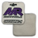 AAR Shockwave X 2026 - 1x4 Cornhole Bags - ACL Pro Cornhole Bags AAR White/Purple