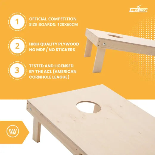 Cornhole Set 120x60 - Blank - Wicked Wood Games Cornhole sets Wicked Wood Games