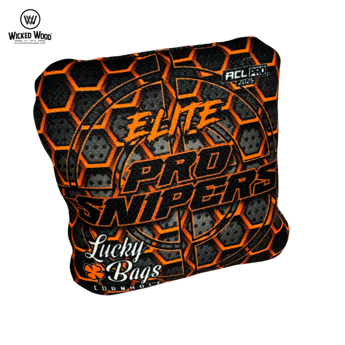 Lucky Bags - Pro Sniper Elite 2026 - ACL Pro Cornhole Bags Lucky Bags Hex Orange