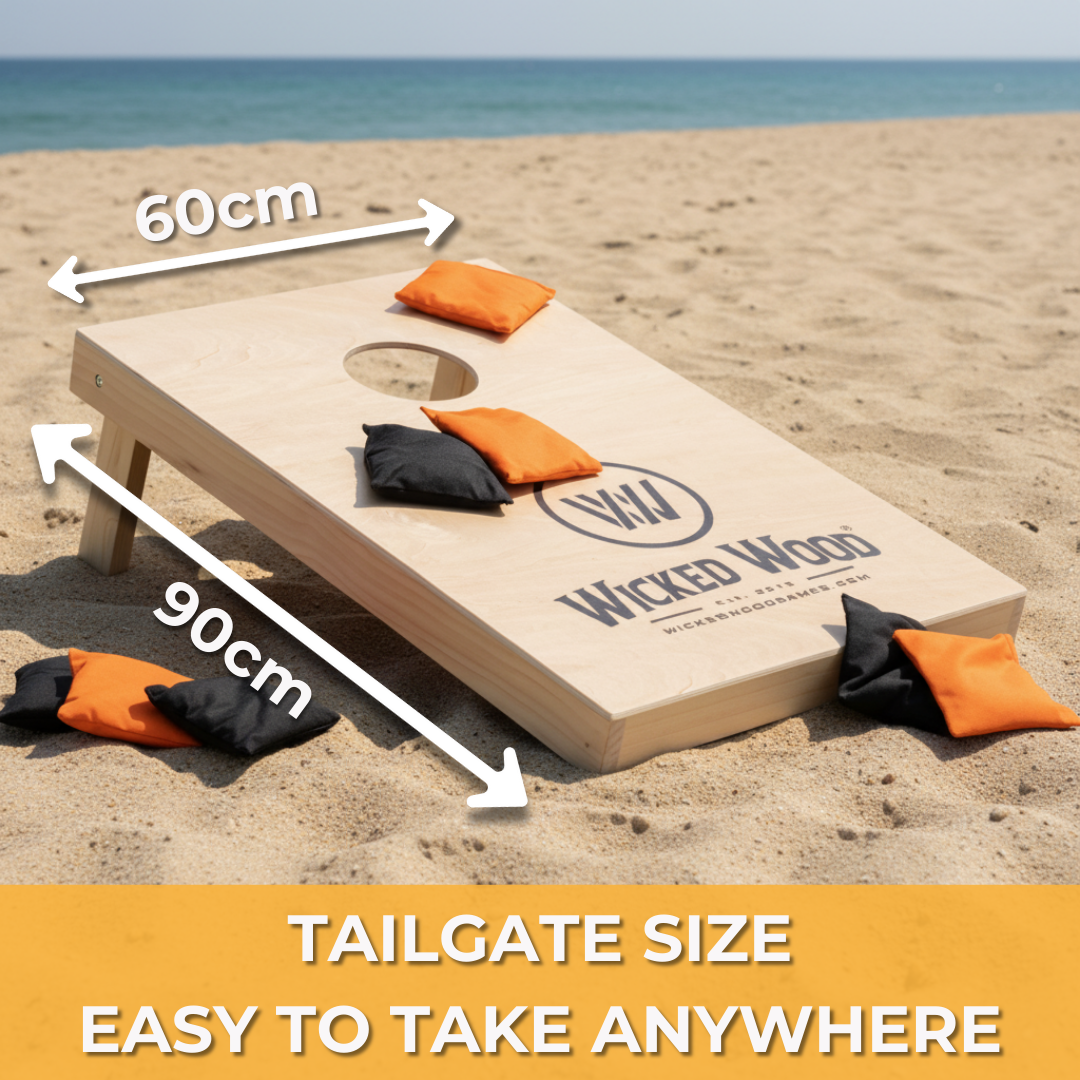 Cornhole-Set – 90 x 60 – Wicked Wood design