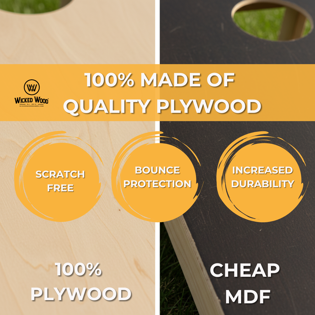 Cornhole-Set – 90 x 60 – Wicked Wood design